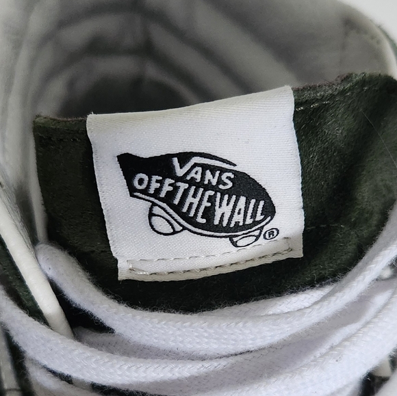 Vans Off The Wall Men's Green High-Top Sneakers, Size 10, Worn Twice, Clean - Picture 14 of 14